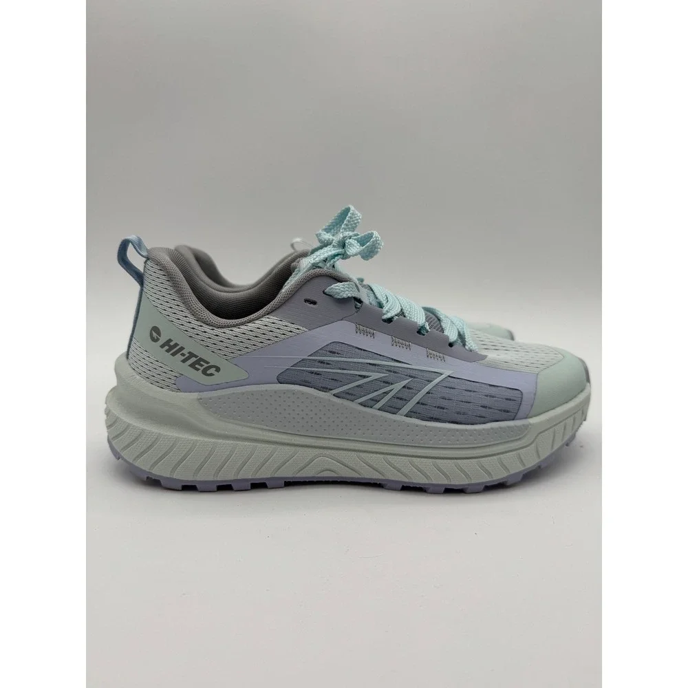 Hi-Tec Women's Running Shoes Size 7 Gray Blue Athletic Sneakers Lightweight